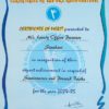 Capexil Certificate 2004-2005