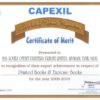 Capexil Certificate 2009-2010